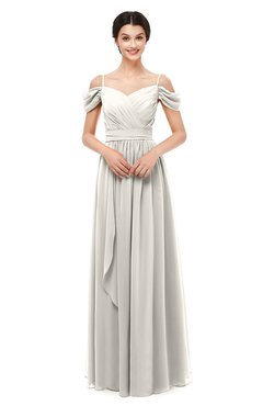 ColsBM Skylar Off White Bridesmaid Dresses Spaghetti Sexy Zip up Floor Length A-line Pleated