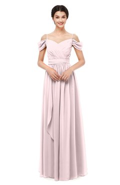 ColsBM Skylar Petal Pink Bridesmaid Dresses Spaghetti Sexy Zip up Floor Length A-line Pleated