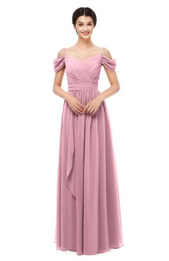 ColsBM Skylar Rosebloom Bridesmaid Dresses Spaghetti Sexy Zip up Floor Length A-line Pleated