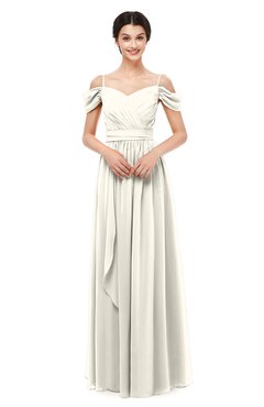 ColsBM Skylar Whisper White Bridesmaid Dresses Spaghetti Sexy Zip up Floor Length A-line Pleated