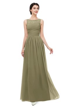 ColsBM Skyler Boa Bridesmaid Dresses Sheer A-line Sleeveless Classic Ruching Zipper