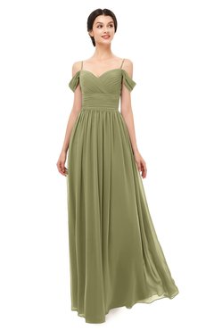 ColsBM Angel Cedar Bridesmaid Dresses Short Sleeve Elegant A-line Ruching Floor Length Backless