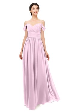 ColsBM Angel Fairy Tale Bridesmaid Dresses Short Sleeve Elegant A-line Ruching Floor Length Backless