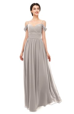 ColsBM Angel Fawn Bridesmaid Dresses Short Sleeve Elegant A-line Ruching Floor Length Backless