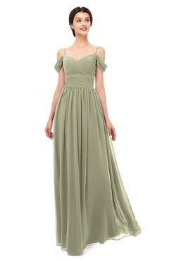 ColsBM Angel Sponge Bridesmaid Dresses Short Sleeve Elegant A-line Ruching Floor Length Backless