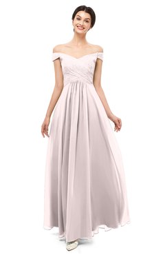ColsBM Lilith Angel Wing Bridesmaid Dresses Off The Shoulder Pleated Short Sleeve Romantic Zip up A-line