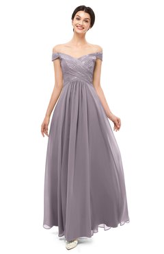 ColsBM Lilith Cameo Bridesmaid Dresses Off The Shoulder Pleated Short Sleeve Romantic Zip up A-line