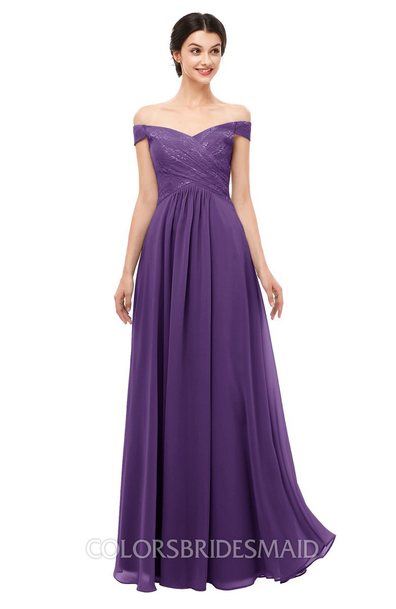 Eightree Royal Dark Purple Long Off Shoulde Evening Party Dresses Side  Split Slit Sleevless Formal Prom Gowns Dress Vestidos - Evening Dresses -  AliExpress