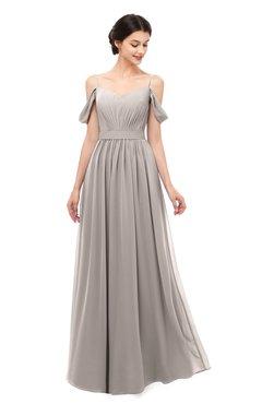ColsBM Elwyn Fawn Bridesmaid Dresses Floor Length Pleated V-neck Romantic Backless A-line