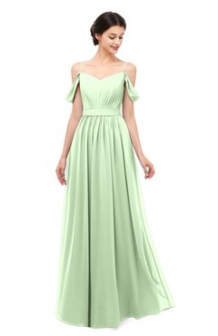 ColsBM Elwyn Seacrest Bridesmaid Dresses Floor Length Pleated V-neck Romantic Backless A-line