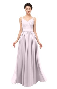 ColsBM Bryn Blush Bridesmaid Dresses Floor Length Sash Sleeveless Simple A-line Criss-cross Straps