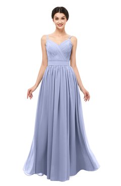 ColsBM Bryn Lavender Bridesmaid Dresses Floor Length Sash Sleeveless Simple A-line Criss-cross Straps