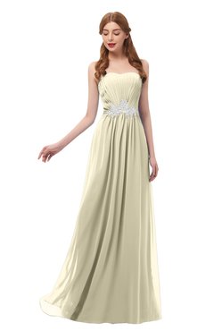 ColsBM Jess Putty Bridesmaid Dresses Sleeveless Appliques Strapless A-line Zipper Modern