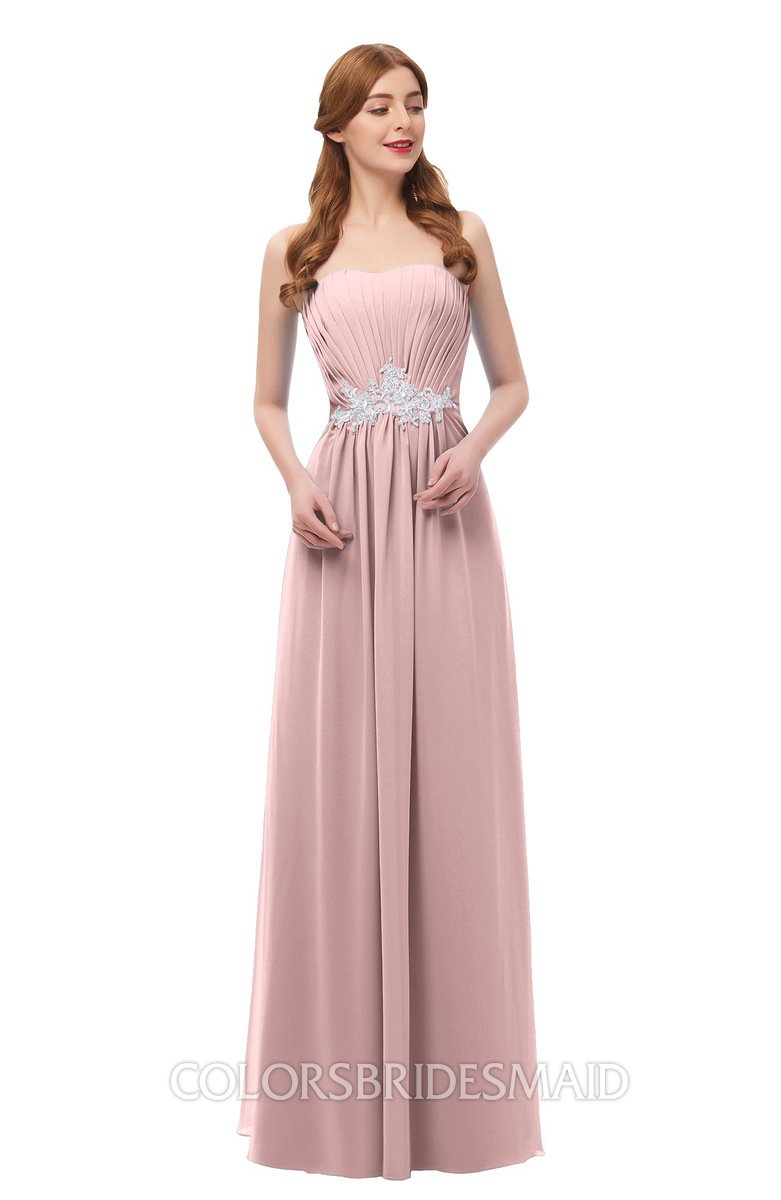 ColsBM Jess Silver Pink Bridesmaid Dresses - ColorsBridesmaid