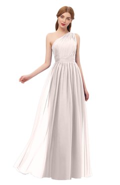ColsBM Kendal Light Pink Bridesmaid Dresses A-line Sleeveless Half Backless Pleated Elegant One Shoulder