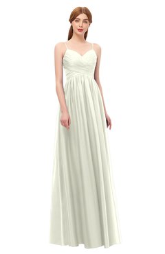ColsBM Rian Ivory Bridesmaid Dresses Sleeveless Ruching A-line Glamorous Half Backless Spaghetti