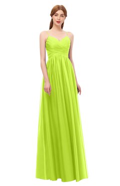 ColsBM Rian Sharp Green Bridesmaid Dresses Sleeveless Ruching A-line Glamorous Half Backless Spaghetti