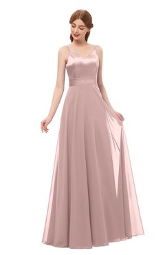 ColsBM Ocean Bridal Rose Bridesmaid Dresses Elegant A-line Backless Floor Length Sleeveless Sash