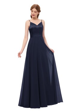 ColsBM Ocean Dark Sapphire Bridesmaid Dresses Elegant A-line Backless Floor Length Sleeveless Sash