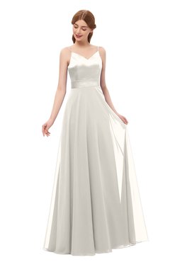 ColsBM Ocean Off White Bridesmaid Dresses Elegant A-line Backless Floor Length Sleeveless Sash