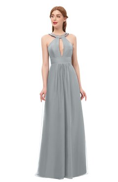 ColsBM Jayda High-rise Bridesmaid Dresses Zipper Halter Glamorous Sleeveless Crystals Floor Length