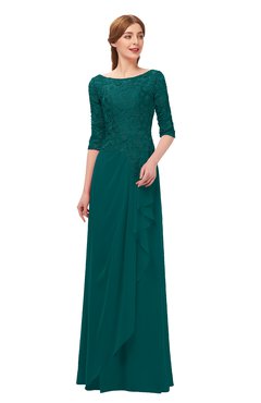 ColsBM Jody Bridesmaid Dresses Elbow Length Sleeve Simple A-line Floor Length Zipper Lace