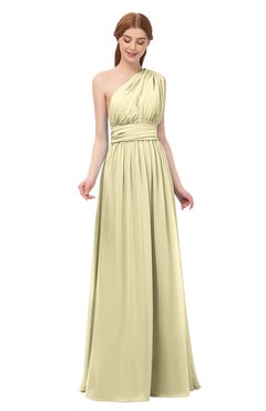ColsBM Avery Anise Flower Bridesmaid Dresses One Shoulder Ruching Glamorous Floor Length A-line Backless