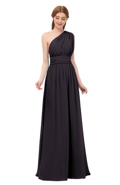 ColsBM Avery Perfect Plum Bridesmaid Dresses One Shoulder Ruching Glamorous Floor Length A-line Backless
