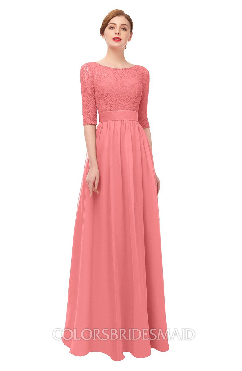 ColsBM Lola Coral Bridesmaid Dresses - ColorsBridesmaid