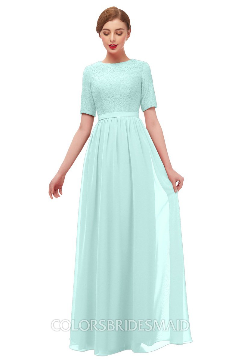 ColsBM Ansley Blue Glass Bridesmaid Dresses - ColorsBridesmaid