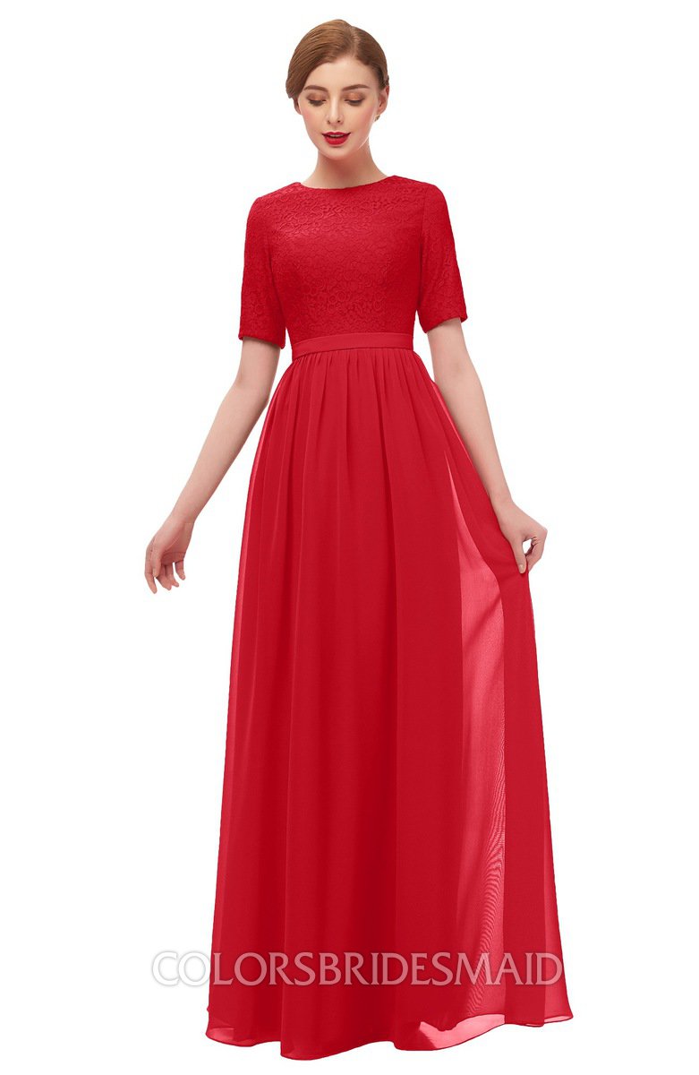 ColsBM Ansley Red Bridesmaid Dresses - ColorsBridesmaid