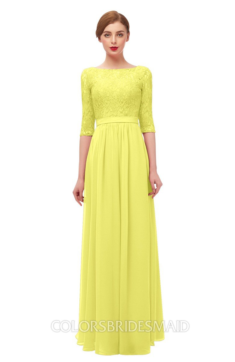 ColsBM Neriah Pale Yellow Bridesmaid Dresses - ColorsBridesmaid