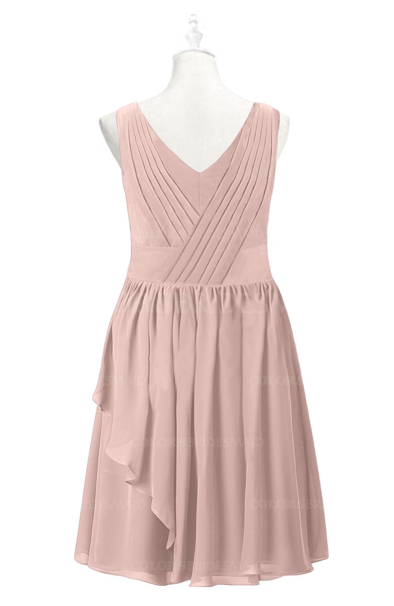 dusty rose plus size bridesmaid dresses