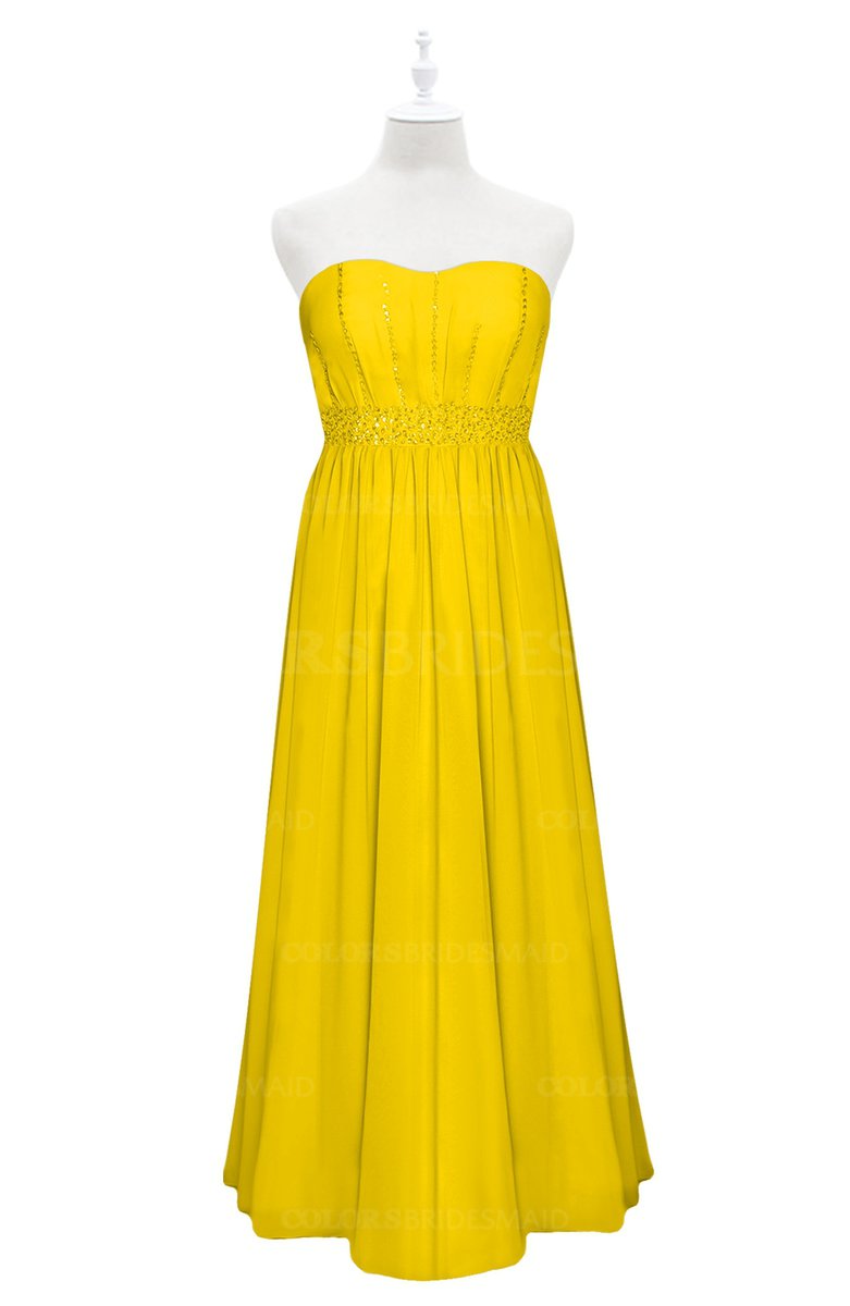 ColsBM Taya Yellow  Plus  Size  Bridesmaid  Dresses  