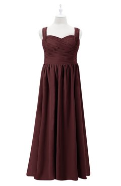 Burgundy Plus Size One Shoulder Long Bridesmaid Dress