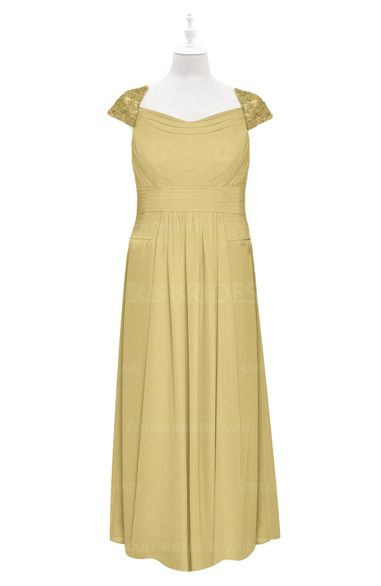 ColsBM Oakley Gold Plus Size Bridesmaid Dresses - ColorsBridesmaid