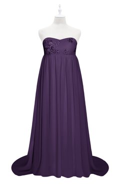 ColsBM Milania Violet Plus Size Bridesmaid Dresses Sweetheart Sleeveless Empire Pleated Backless Gorgeous