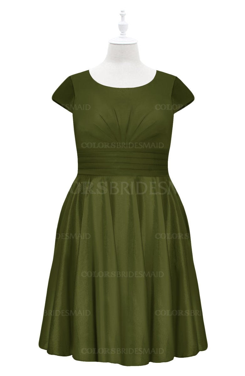 ColsBM Paislee Olive Green Plus Size Bridesmaid Dresses ColorsBridesmaid