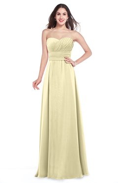ColsBM Jadyn Anise Flower Bridesmaid Dresses Zip up Classic Strapless Pleated A-line Floor Length