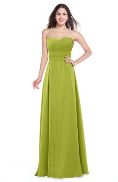ColsBM Jadyn Green Oasis Bridesmaid Dresses Zip up Classic Strapless Pleated A-line Floor Length