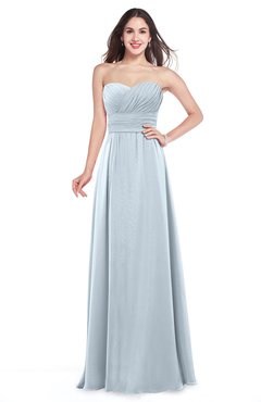 ColsBM Jadyn Illusion Blue Bridesmaid Dresses Zip up Classic Strapless Pleated A-line Floor Length