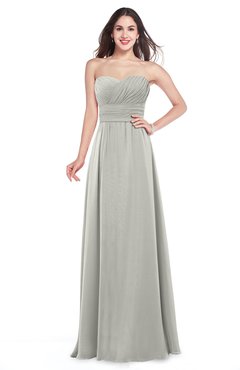 ColsBM Jadyn Platinum Bridesmaid Dresses Zip up Classic Strapless Pleated A-line Floor Length
