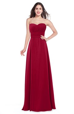 ColsBM Jadyn Scooter Bridesmaid Dresses Zip up Classic Strapless Pleated A-line Floor Length