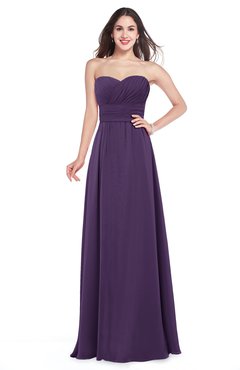 ColsBM Jadyn Violet Bridesmaid Dresses Zip up Classic Strapless Pleated A-line Floor Length