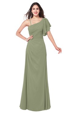 ColsBM Marisol Bog Bridesmaid Dresses Sheath Asymmetric Neckline Short Sleeve Glamorous Zipper Floor Length