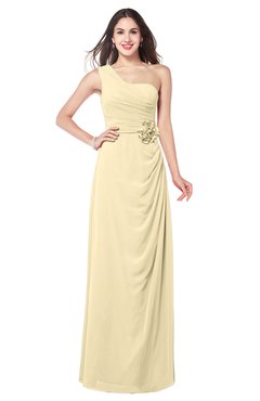 ColsBM Selby Cornhusk Bridesmaid Dresses Floor Length Sheath Flower Zip up Modern Sleeveless