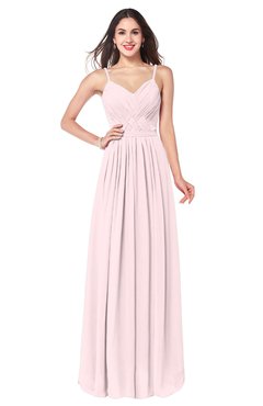 ColsBM Kinley Petal Pink Bridesmaid Dresses Sleeveless Sexy Half Backless Pleated A-line Floor Length