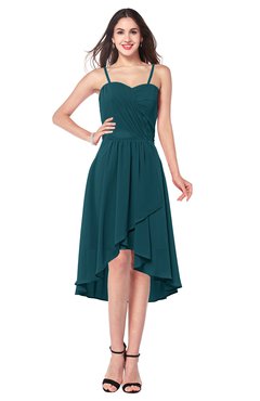 ColsBM Lavern Blue Green Bridesmaid Dresses Sleeveless Asymmetric Ruching A-line Elegant Sweetheart