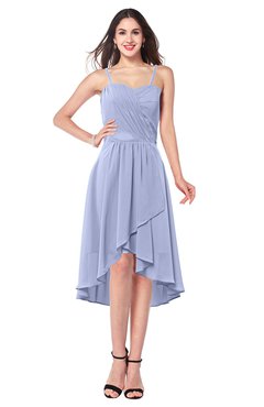 ColsBM Lavern Blue Heron Bridesmaid Dresses Sleeveless Asymmetric Ruching A-line Elegant Sweetheart