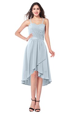 ColsBM Lavern Illusion Blue Bridesmaid Dresses Sleeveless Asymmetric Ruching A-line Elegant Sweetheart
